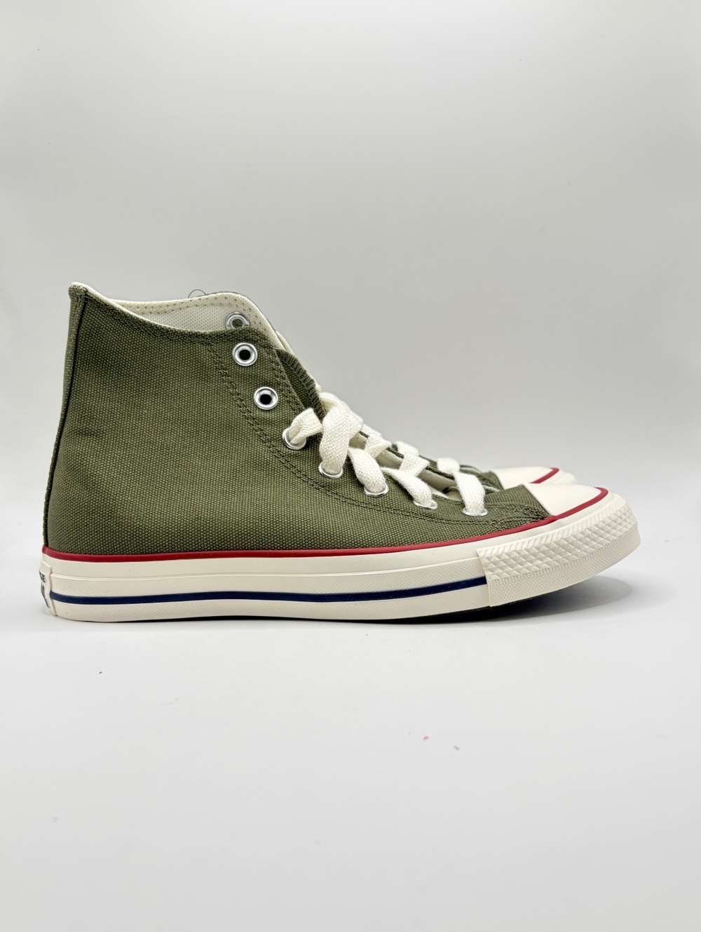 Converse Chuck Taylor All Star High Top Sneakers in Olive Green, Size 8 US